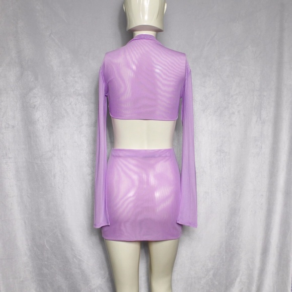 Fashion Nova Mesh Two Piece - Picture 2 of 2